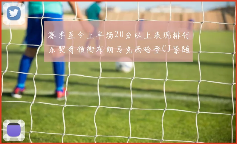 赛季至今上半场20分以上表现排行东契奇领衔布朗马克西哈登CJ紧随其后